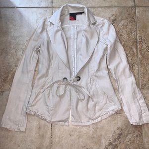 Debbie shuchat linen jacket size 2